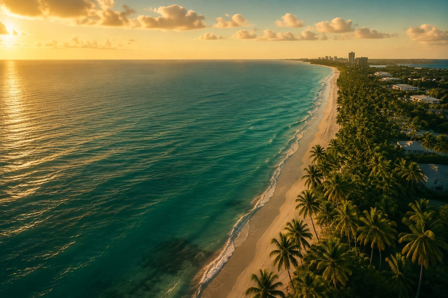 Florida landscape at golden hour