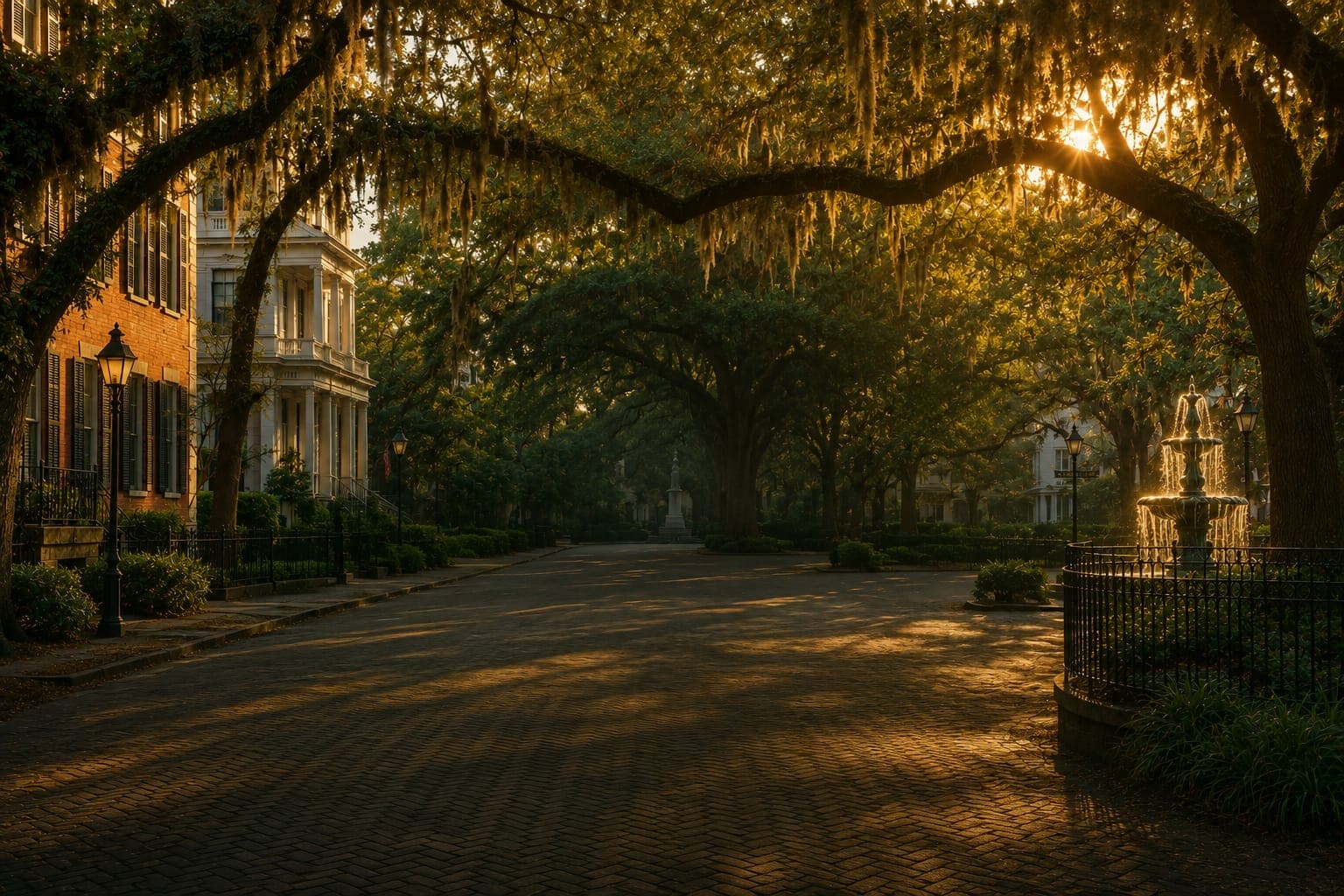 Georgia landscape at golden hour