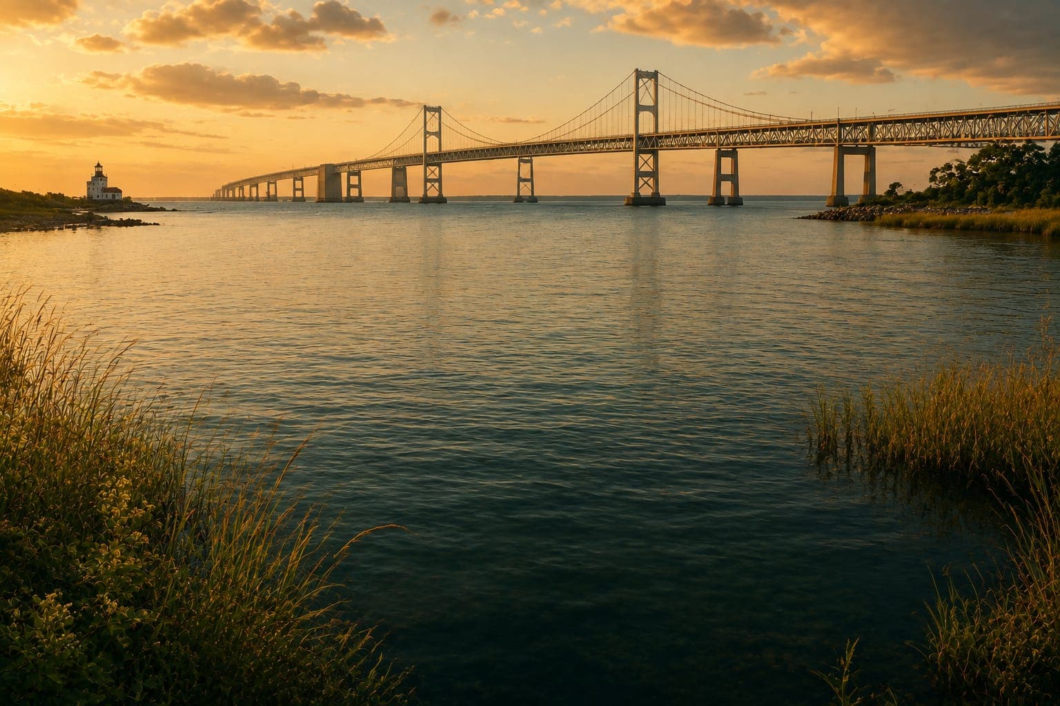 Maryland landscape at golden hour