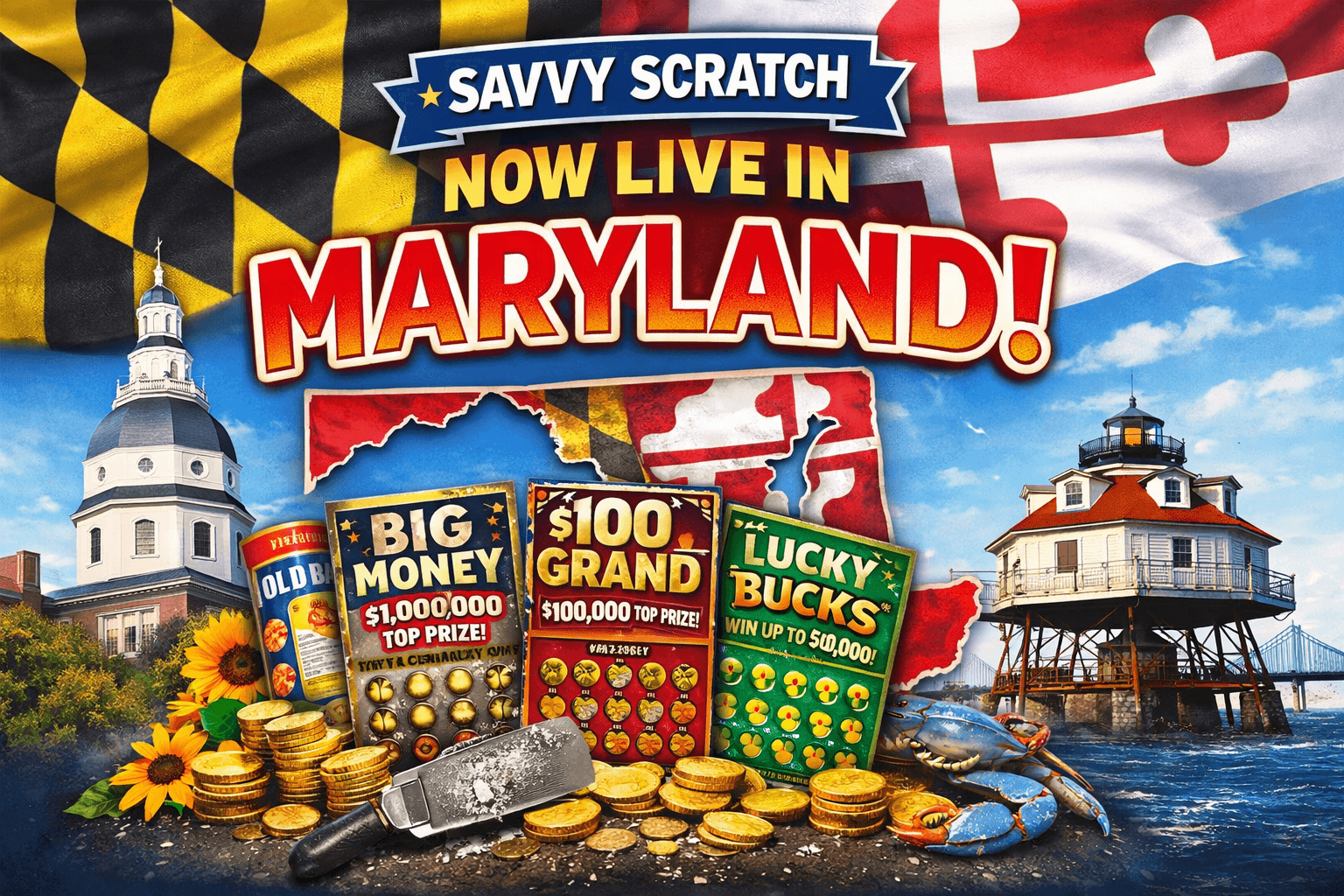 Savvy Scratch Is Now Live in Maryland