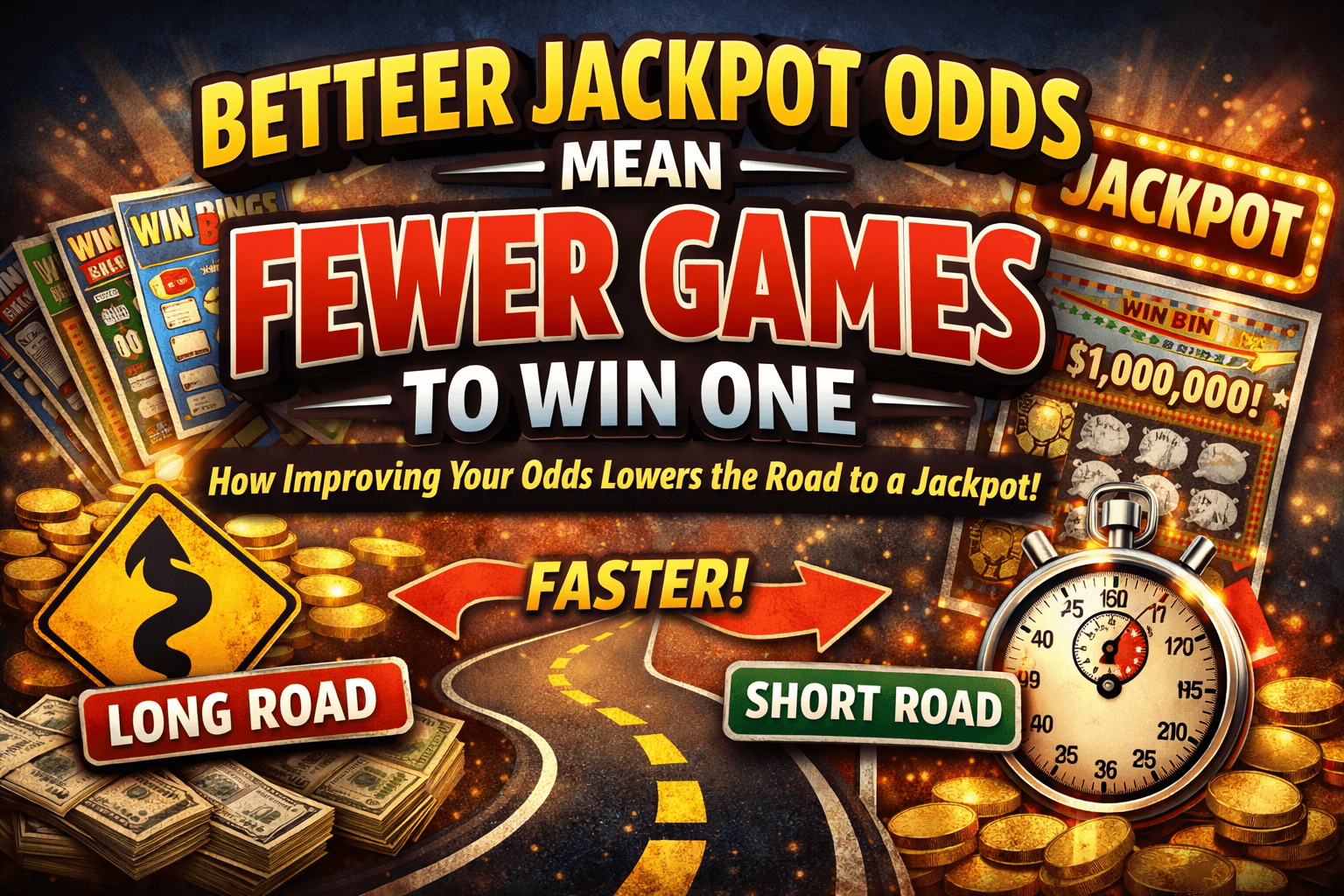 The Shorter Road: Why Better Jackpot Odds Mean Fewer Scratch-Offs Between You and a Top Prize
