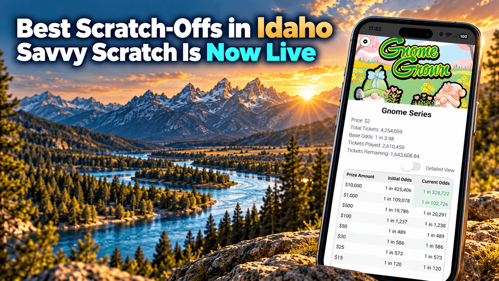 Best Scratch-Offs in Idaho: Savvy Scratch Is Now Live